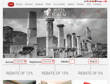 Tablet Screenshot of hotelforumpompeii.co.uk